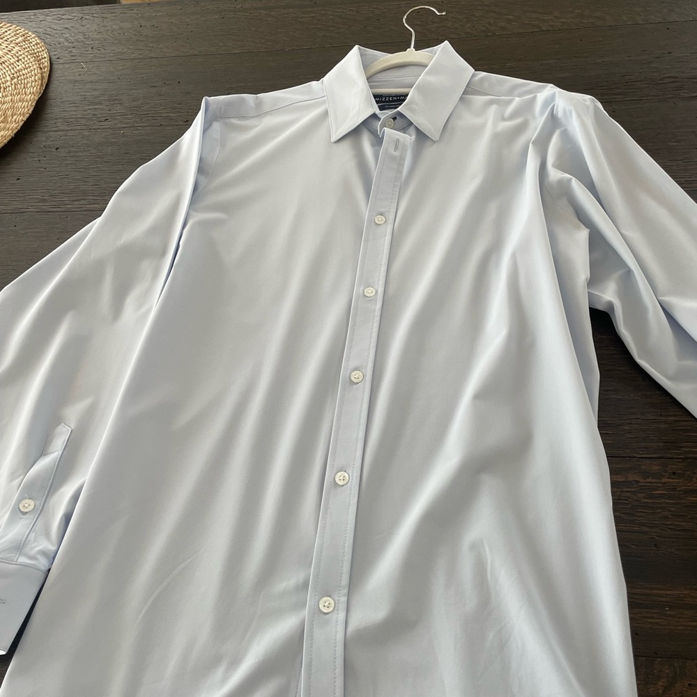 Mizzen+Main Sky Blue Dress Shirt